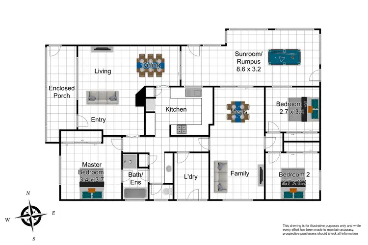 Floorplan of Homely house listing, 17 Arthur Phillip Drive, Endeavour Hills VIC 3802
