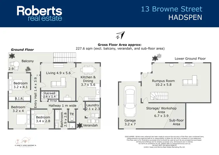 Floorplan of Homely house listing, 13 Browne Street, Hadspen TAS 7290