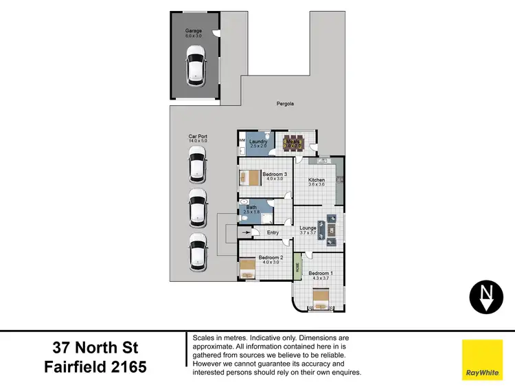 Floorplan of Homely house listing, 37 North Street, Fairfield NSW 2165