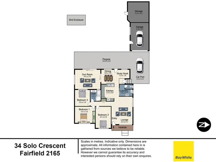 Floorplan of Homely house listing, 34 Solo Crescent, Fairfield NSW 2165