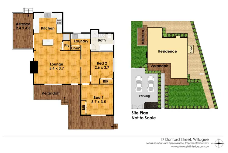 Floorplan of Homely house listing, 17 Dunford Street, Willagee WA 6156