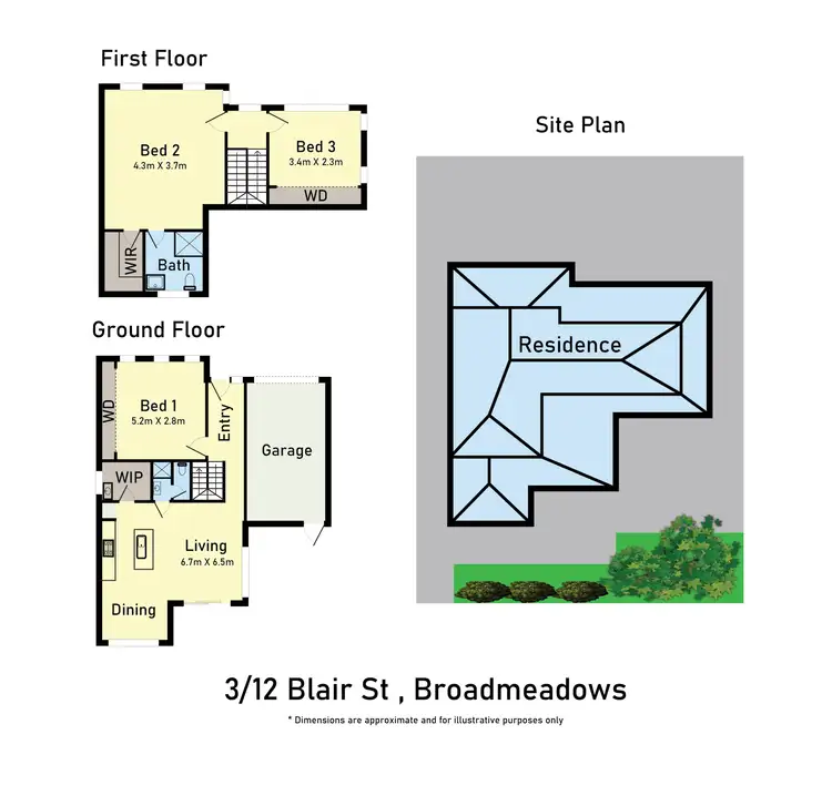 Floorplan of Homely house listing, 3/12 Blair Street, Broadmeadows VIC 3047