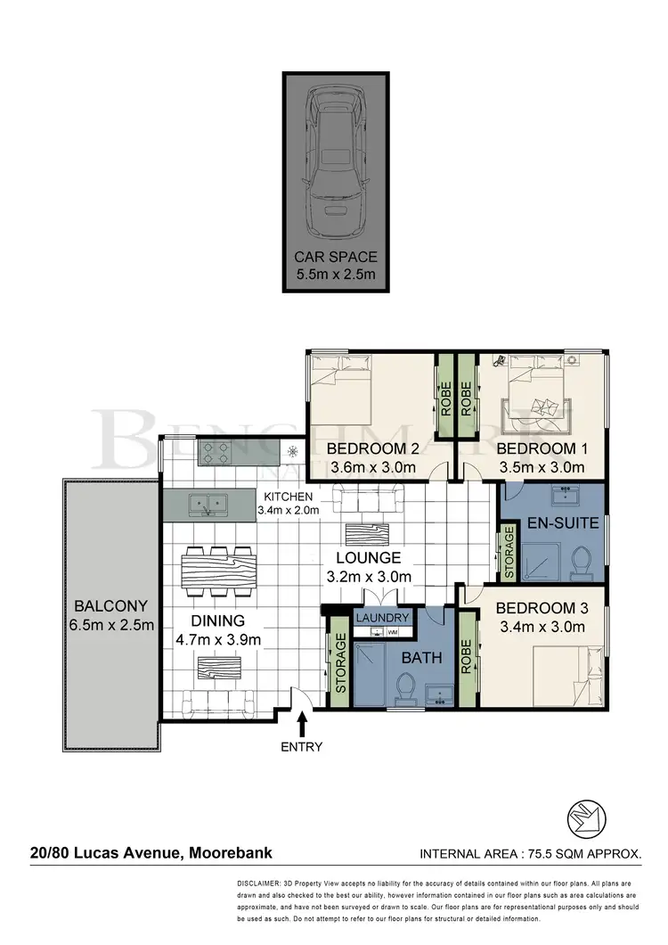 Floorplan of Homely apartment listing, 20/80-82 Lucas Avenue, Moorebank NSW 2170