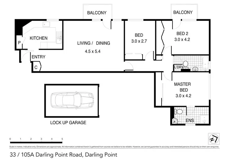 Floorplan of Homely apartment listing, 33/105a Darling Point Road, Darling Point NSW 2027