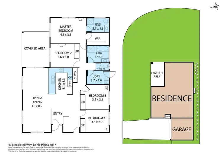 Floorplan of Homely house listing, 43 Needletail Way, Bohle Plains QLD 4817