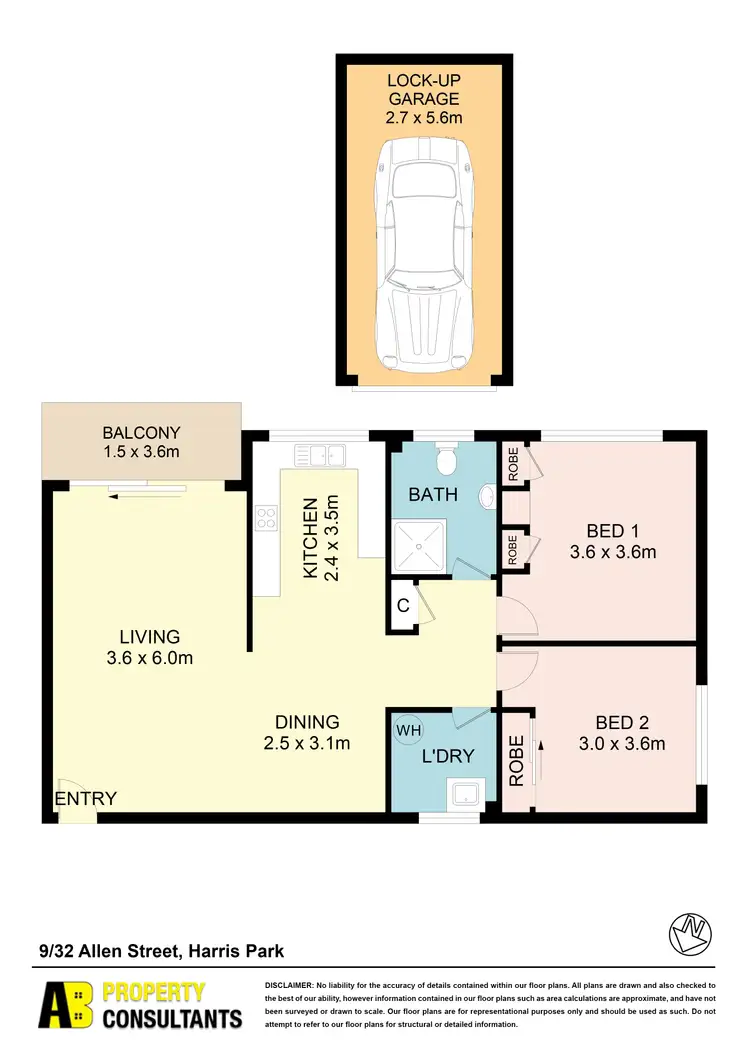 Floorplan of Homely unit listing, 9/32 Allen Street, Harris Park NSW 2150