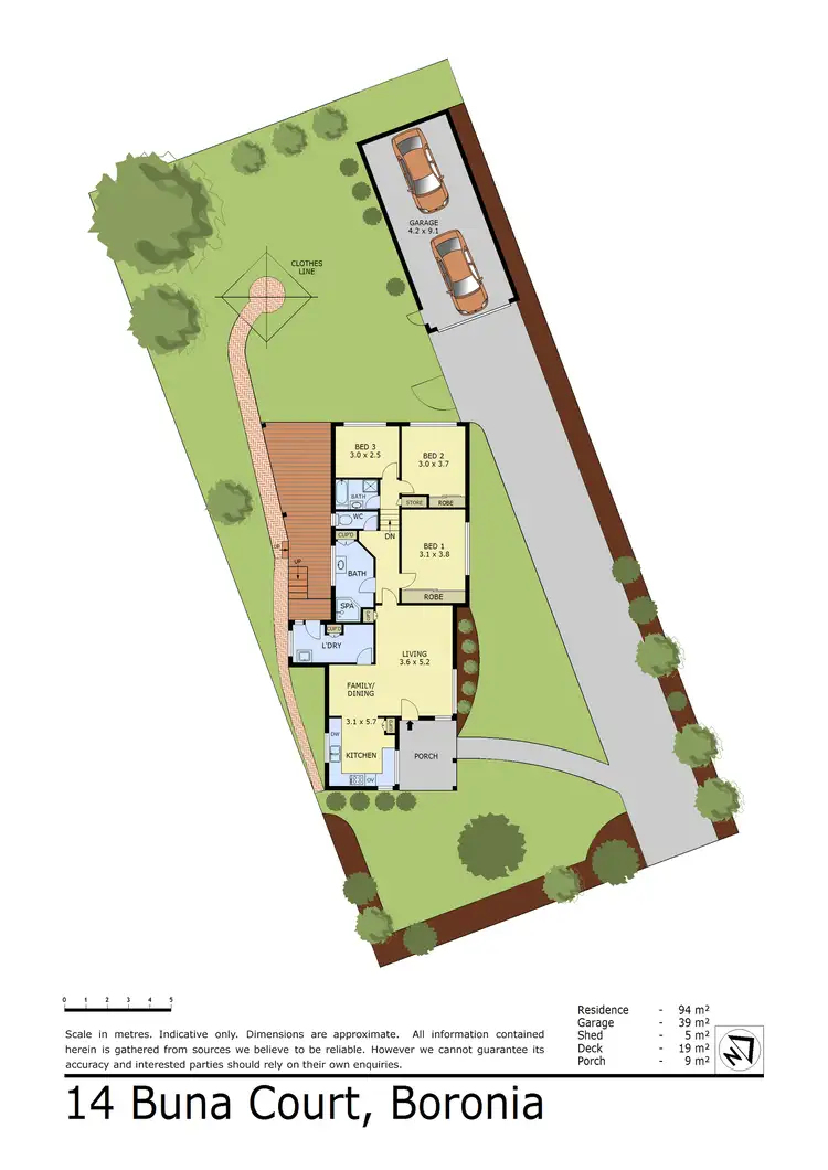Floorplan of Homely house listing, 14 Buna Court, Boronia VIC 3155
