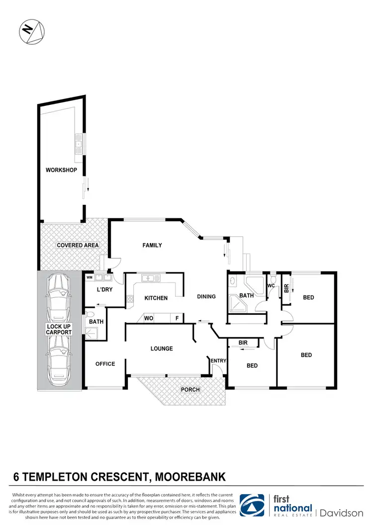 Floorplan of Homely house listing, 6 Templeton Cres, Moorebank NSW 2170