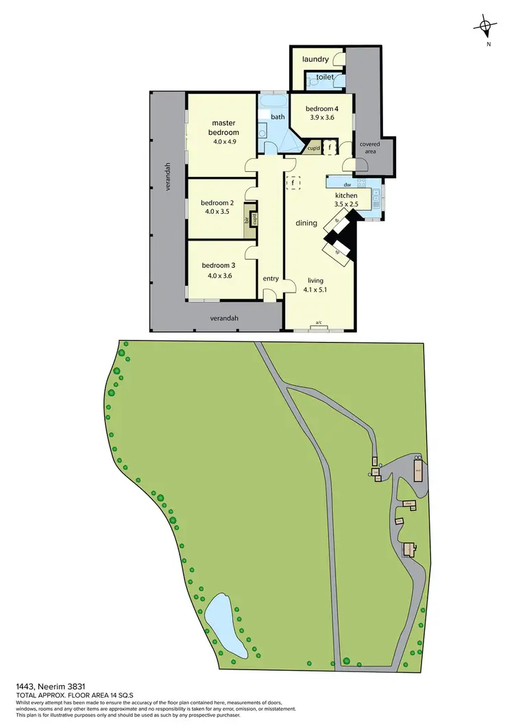 Floorplan of Homely rural property listing, 1443 NEERIM EAST ROAD NEERIM via, Neerim South VIC 3831