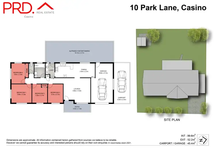 Floorplan of Homely house listing, 10 Park Lane, Casino NSW 2470