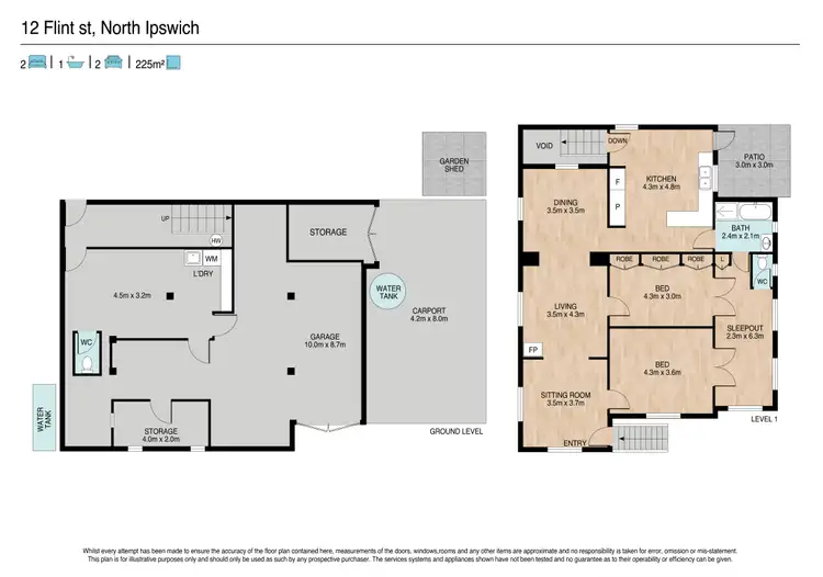 Floorplan of Homely house listing, 12 Flint Street, North Ipswich QLD 4305