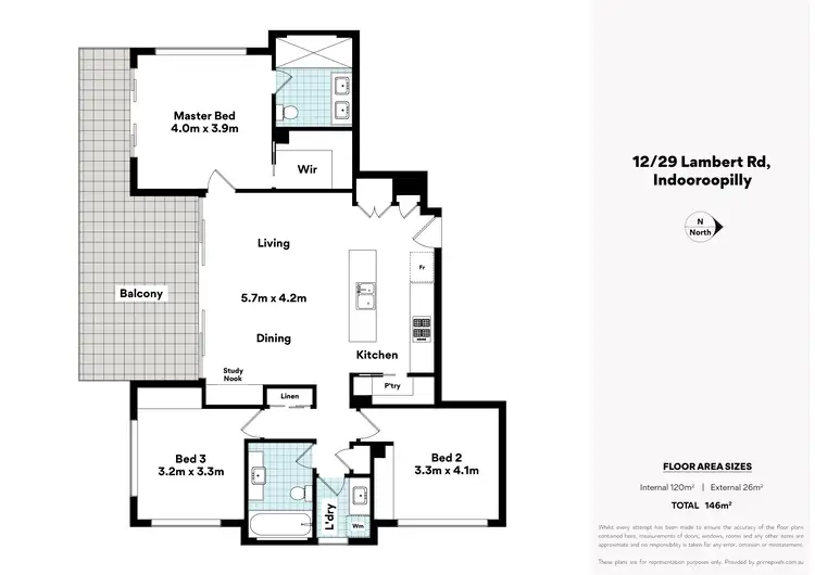 Floorplan of Homely apartment listing, 12/29 Lambert Road, Indooroopilly QLD 4068