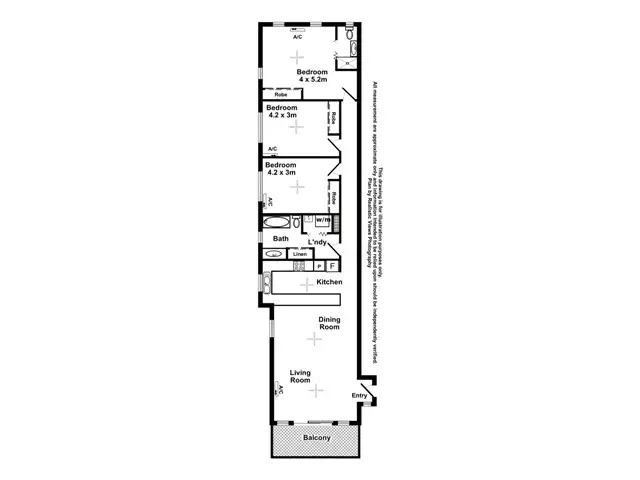 Floorplan of Homely unit listing, 1/2 Beagle Street, Larrakeyah NT 820