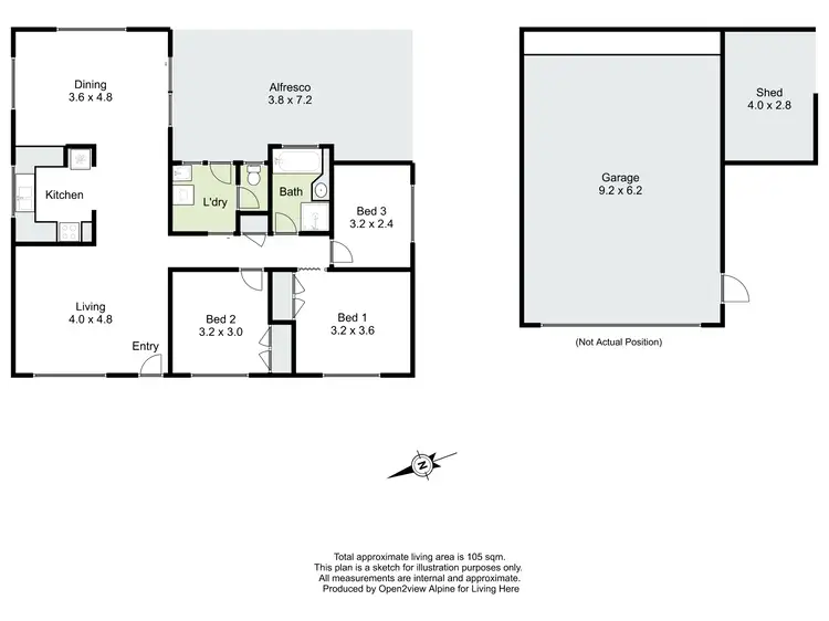 Floorplan of Homely house listing, 88 Coish Avenue, Benalla VIC 3672