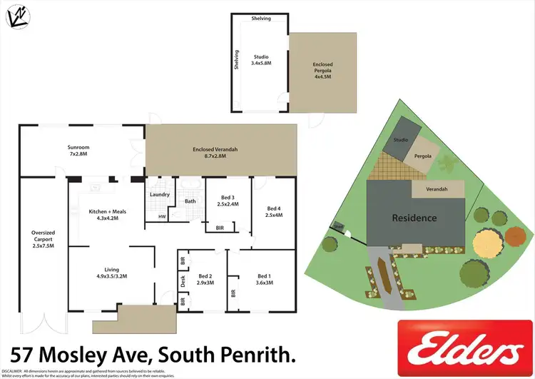 Floorplan of Homely house listing, 57 Mosely Avenue, South Penrith NSW 2750
