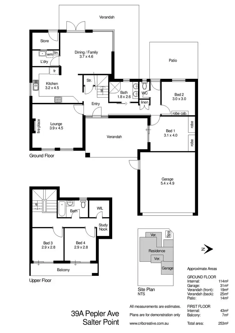 Floorplan of Homely house listing, 39A Pepler Avenue, Salter Point WA 6152