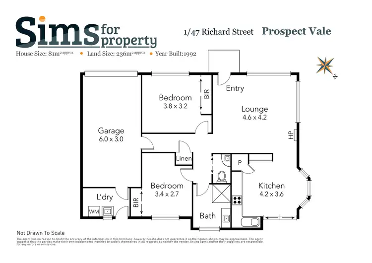 Floorplan of Homely unit listing, 1/47 Richard Street, Prospect Vale TAS 7250