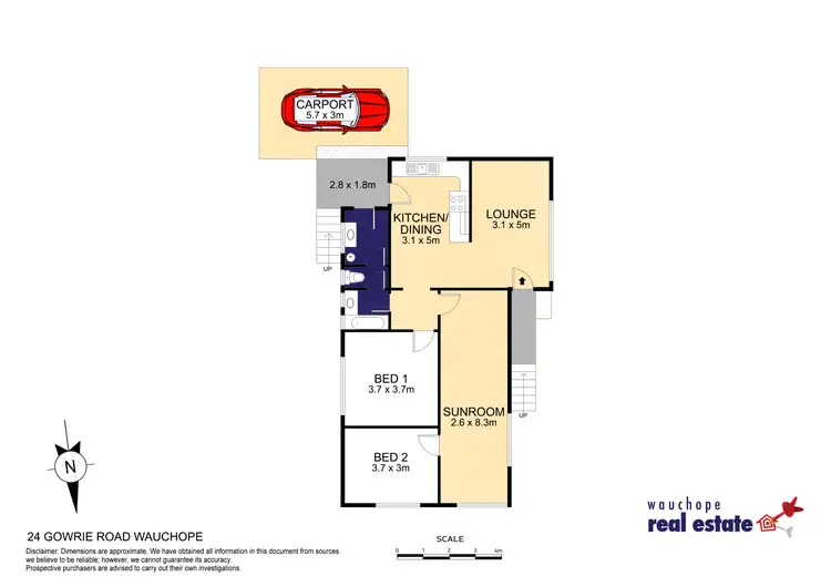 Floorplan of Homely house listing, 24 Gowrie Road, Wauchope NSW 2446