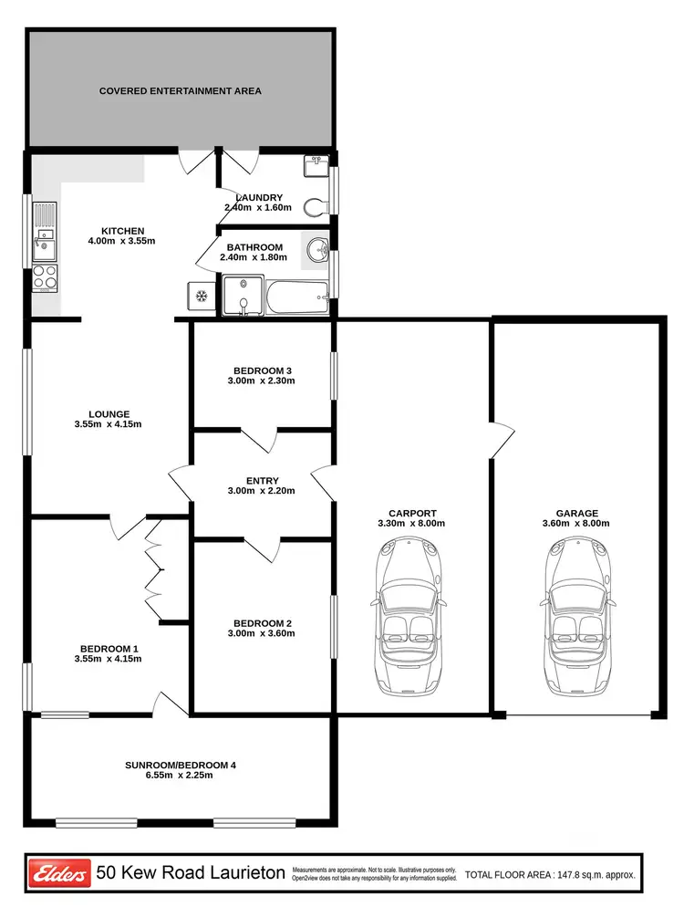 Floorplan of Homely house listing, 50 Kew Road, Laurieton NSW 2443