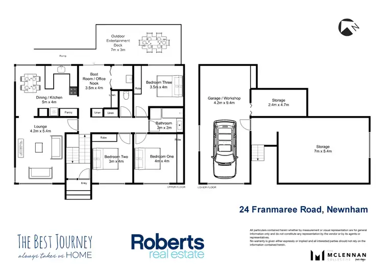 Floorplan of Homely house listing, 24 Franmaree Road, Newnham TAS 7248