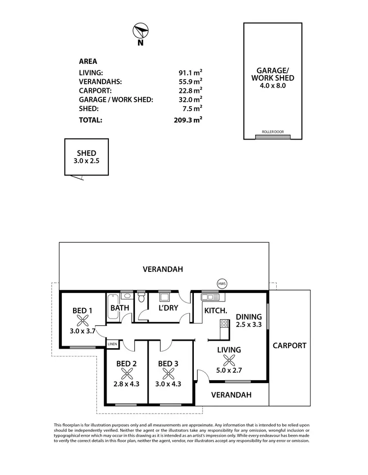 Floorplan of Homely house listing, 11 Railway Terrace, Coonalpyn SA 5265