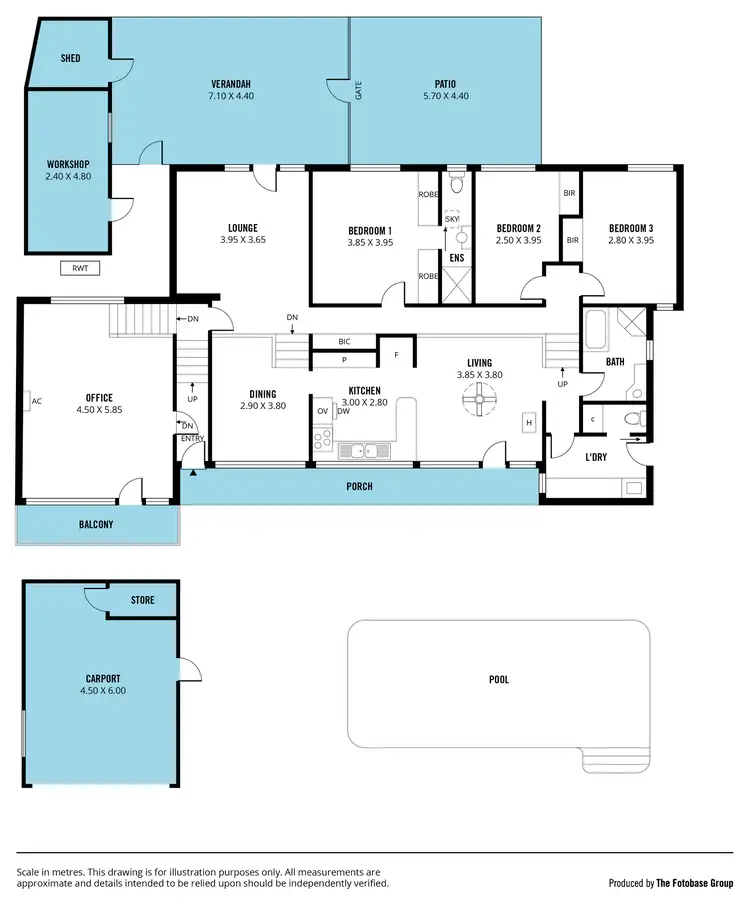 Floorplan of Homely house listing, 46 Sandow Crescent, Coromandel Valley SA 5051