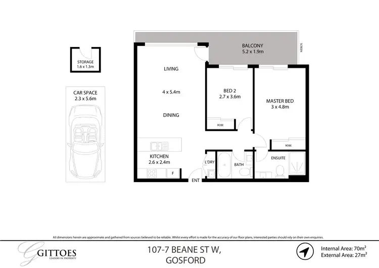 Floorplan of Homely apartment listing, 107/7-9 Beane Street West, Gosford NSW 2250
