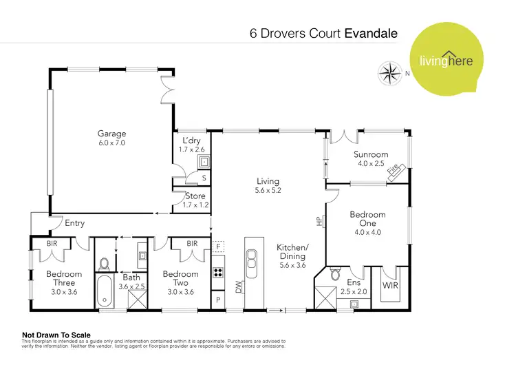 Floorplan of Homely house listing, 6 Drovers Court, Evandale TAS 7212