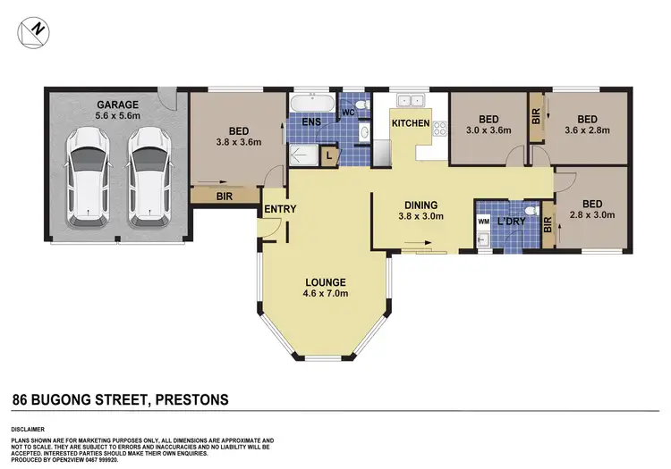 Floorplan of Homely house listing, 86 Bugong Street, Prestons NSW 2170