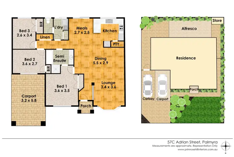 Floorplan of Homely house listing, 57C Adrian Street, Palmyra WA 6157