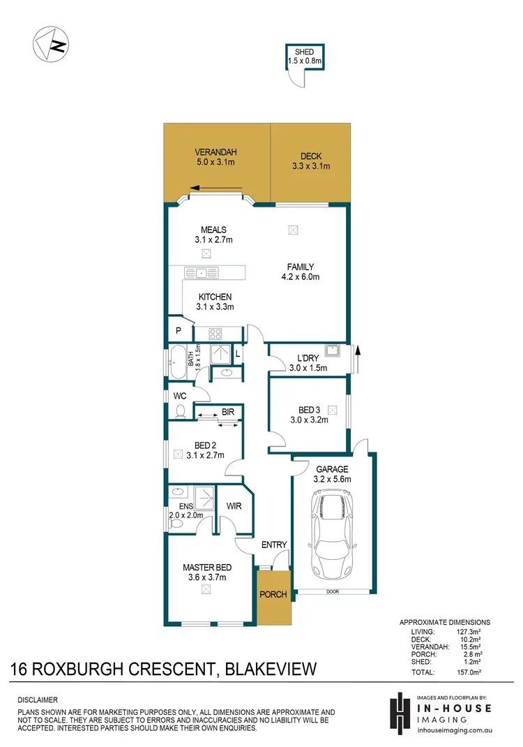 Floorplan of Homely house listing, 16 Roxburgh Crescent, Blakeview SA 5114