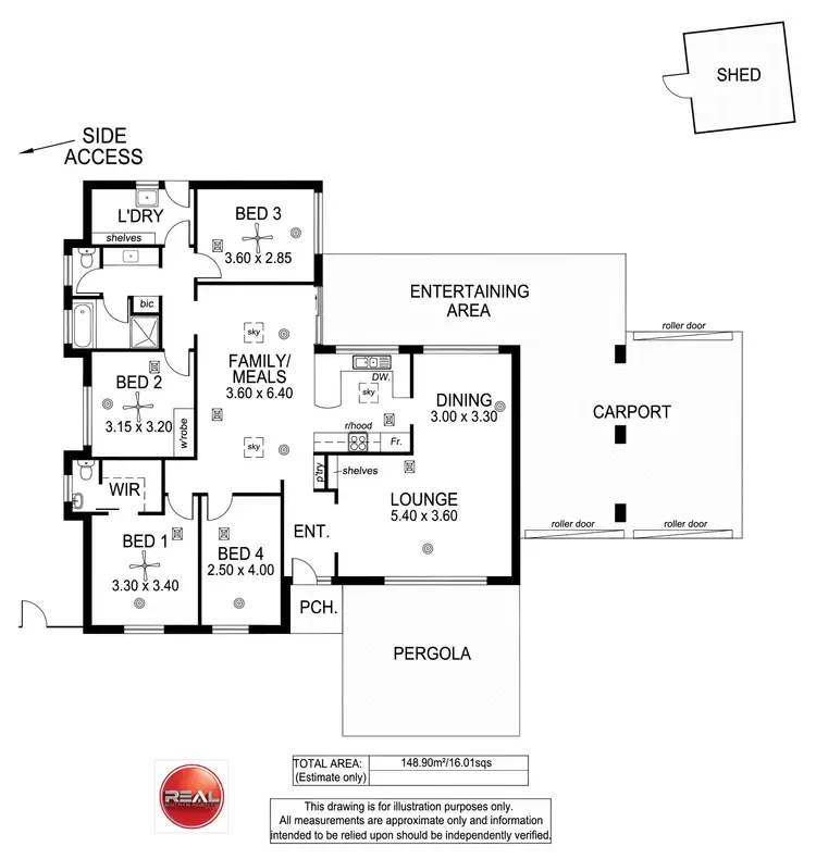 Floorplan of Homely house listing, 3 Easton Road, Happy Valley SA 5159