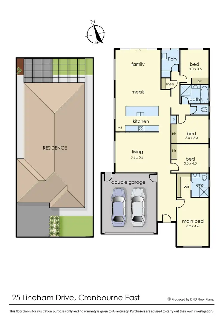 Floorplan of Homely house listing, 25 Lineham Drive, Cranbourne East VIC 3977