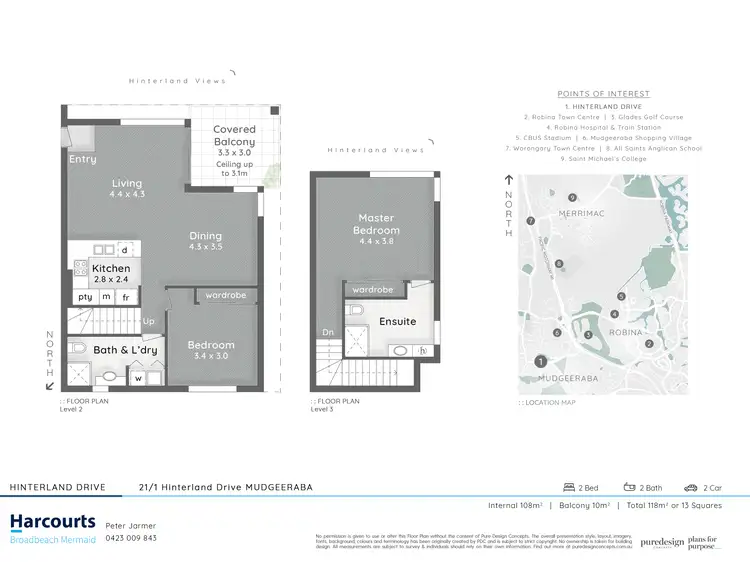 Floorplan of Homely unit listing, 21/1 Hinterland Drive, Mudgeeraba QLD 4213