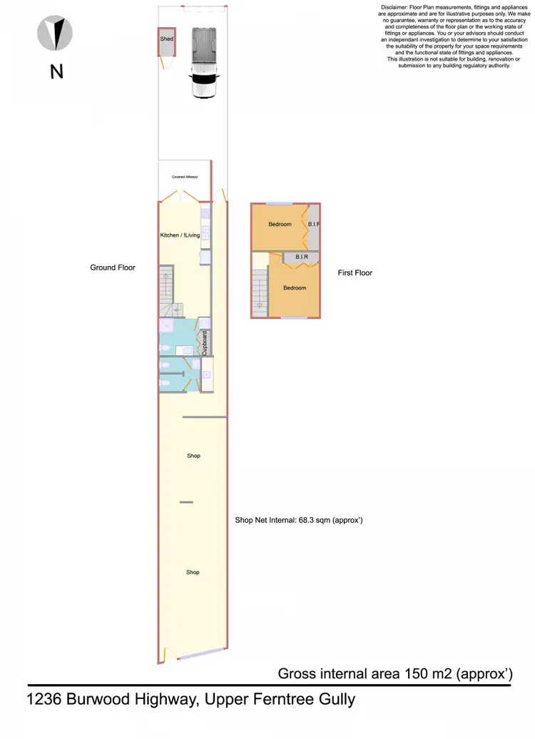 Floorplan of Homely house listing, 1236 Burwood Highway, Upper Ferntree Gully VIC 3156