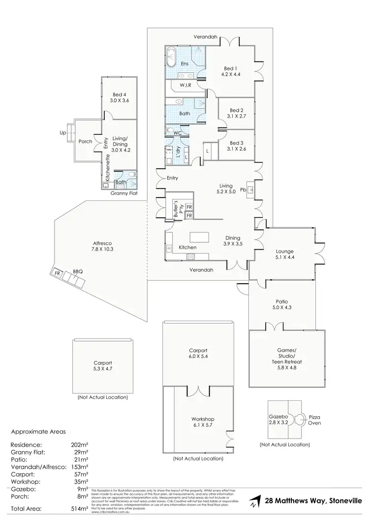 Floorplan of Homely house listing, 28 Matthews Way, Stoneville WA 6081