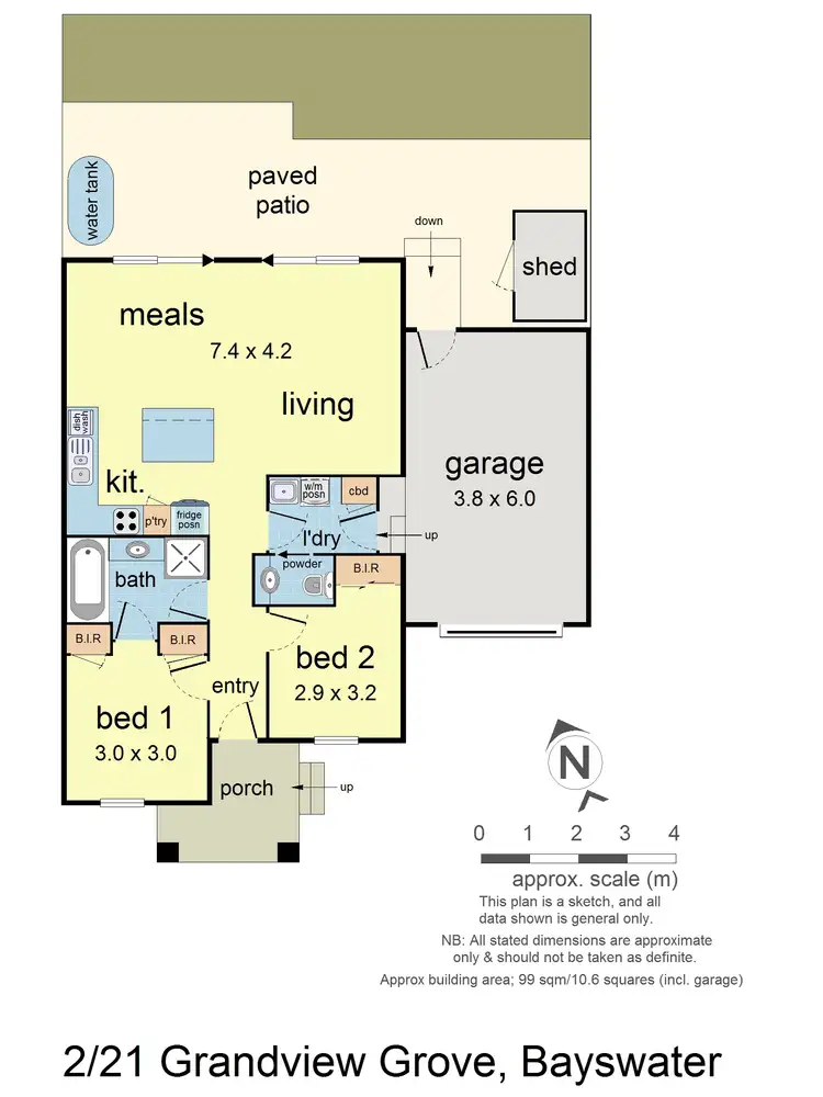 Floorplan of Homely unit listing, 2/21 Grandview Grove, Bayswater VIC 3153