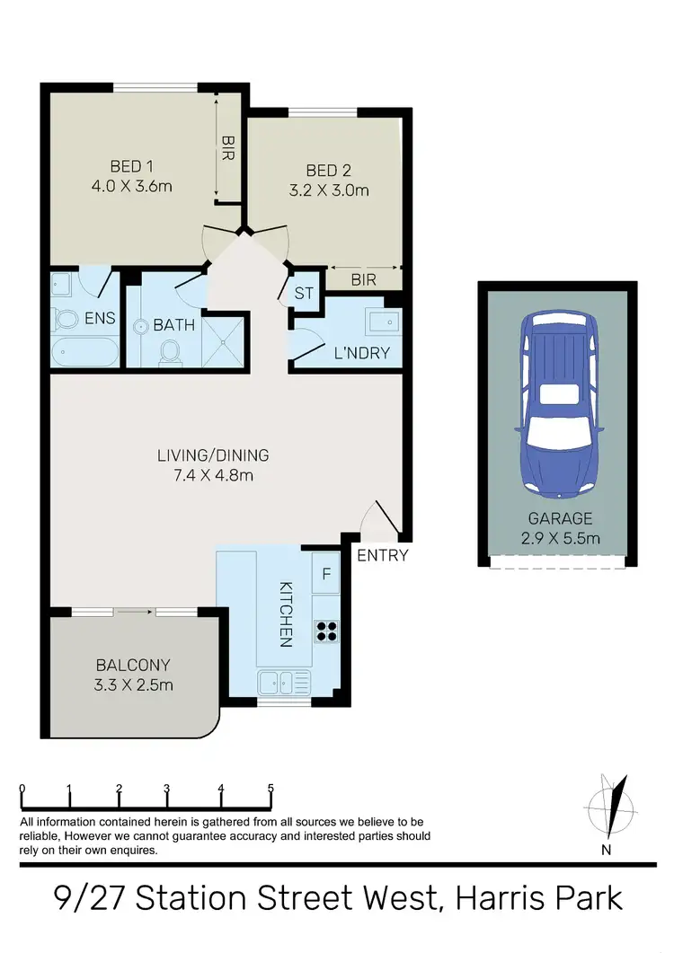 Floorplan of Homely apartment listing, 9/27 Station Street West, Harris Park NSW 2150