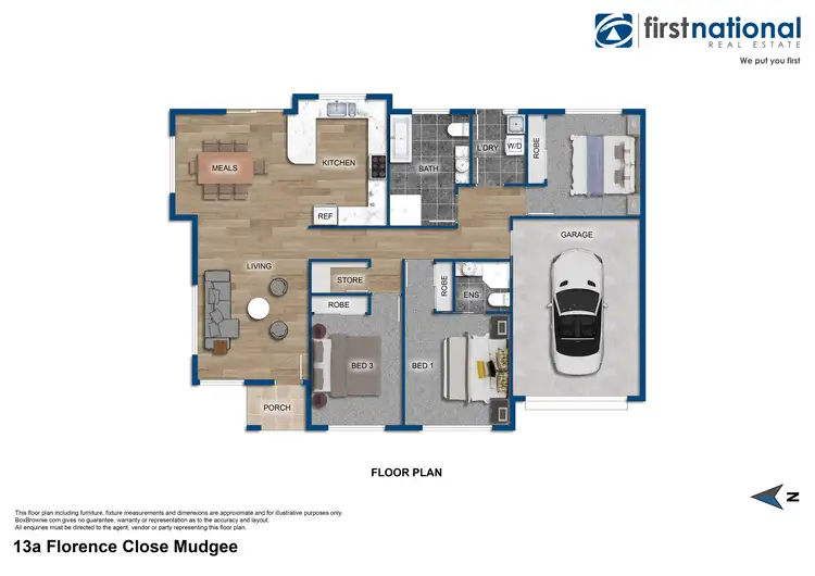 Floorplan of Homely house listing, 13a Florence Close, Mudgee NSW 2850