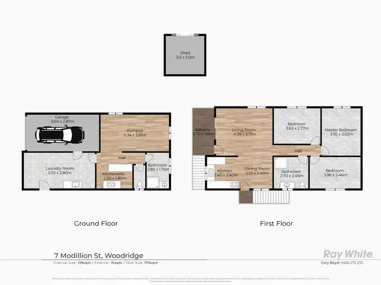 Floorplan of Homely house listing, 7 Modillion St, Woodridge QLD 4114