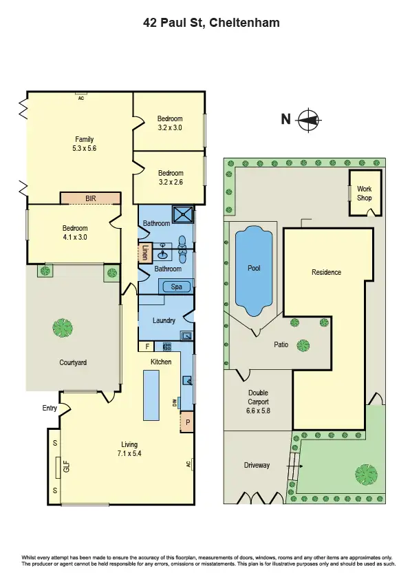 Floorplan of Homely house listing, 42 Paul Street, Cheltenham VIC 3192