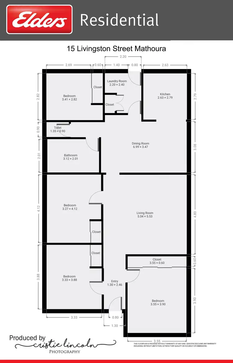 Floorplan of Homely house listing, 15 Livingstone Street, Mathoura NSW 2710