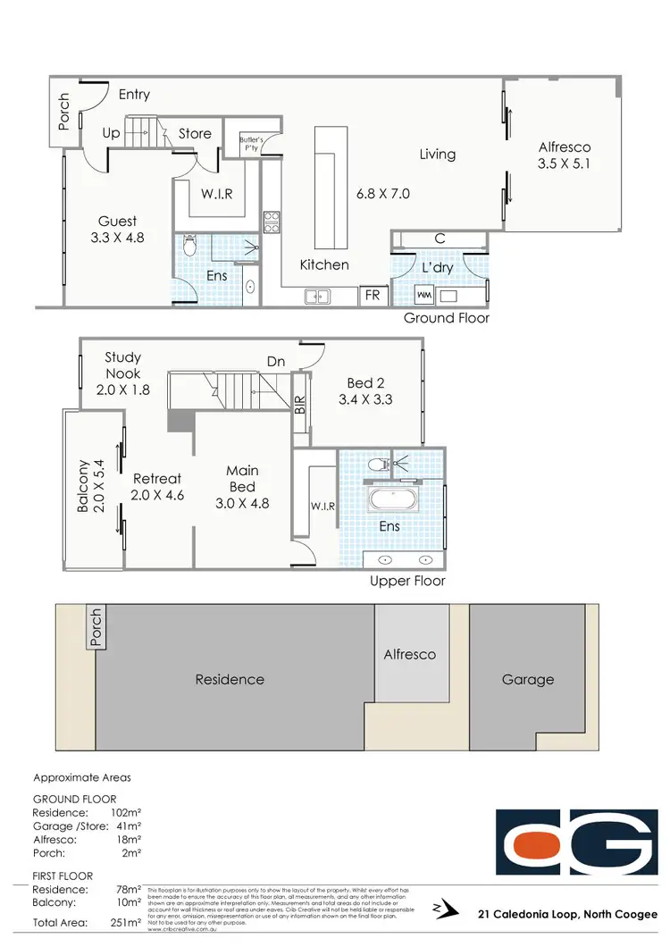 Floorplan of Homely house listing, 21 Caledonia Loop, North Coogee WA 6163
