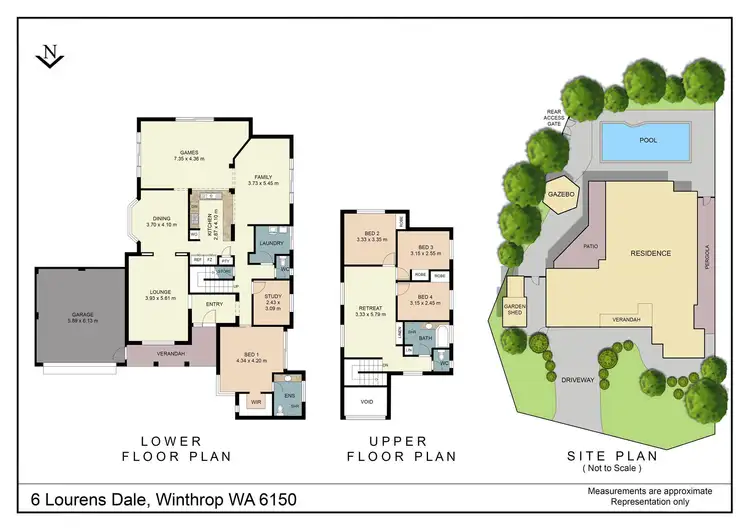 Floorplan of Homely house listing, 6 Lourens Dale, Winthrop WA 6150