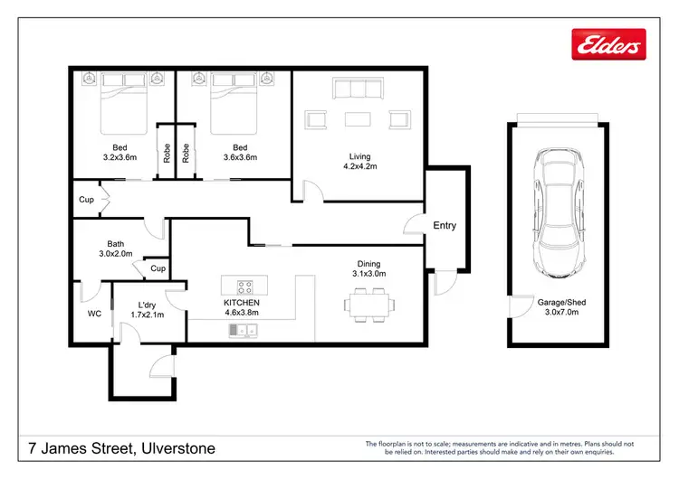 Floorplan of Homely house listing, 7 James Street, Ulverstone TAS 7315