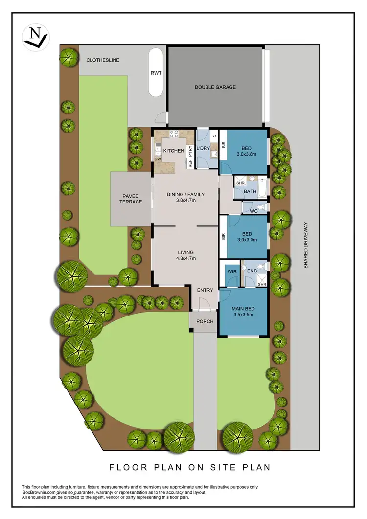 Floorplan of Homely unit listing, 1/2 Langewan Road, Langwarrin VIC 3910