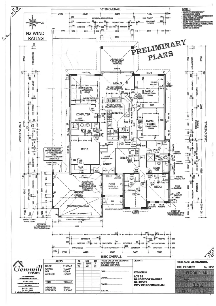 Floorplan of Homely house listing, 20 Bandicoot Ramble, Baldivis WA 6171