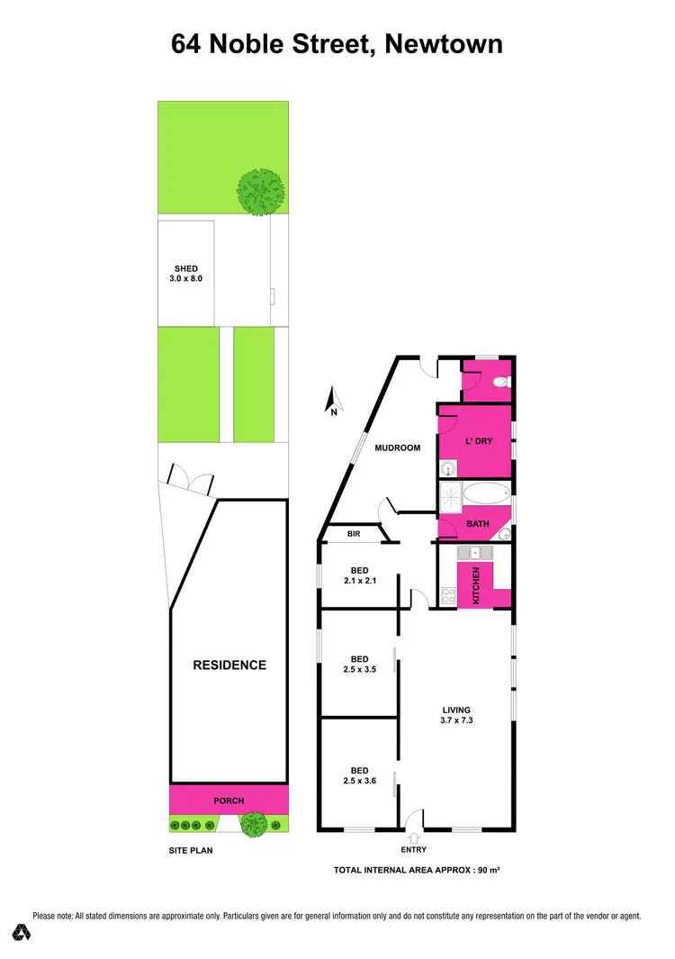 Floorplan of Homely house listing, 64 Noble Street, Newtown VIC 3220