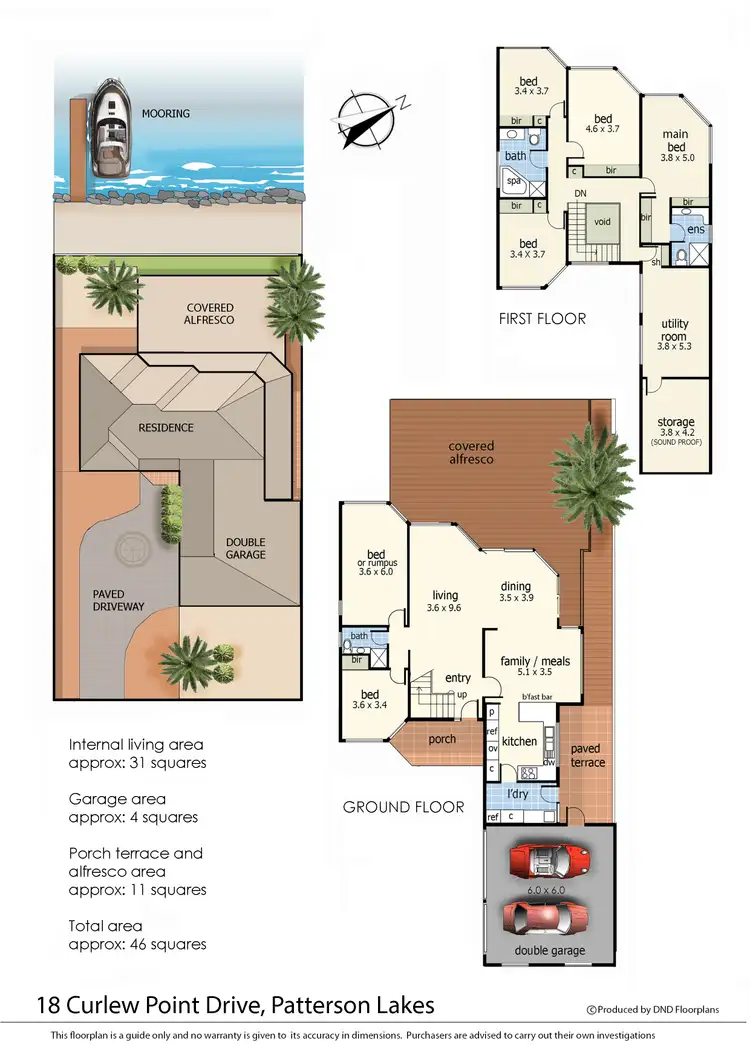 Floorplan of Homely house listing, 18 Curlew Point Drive, Patterson Lakes VIC 3197