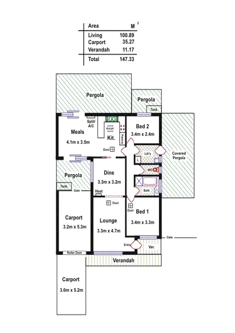 Floorplan of Homely house listing, 21a Tabitha Drive, Athelstone SA 5076